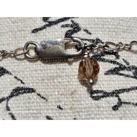 925 Sterling‎ Silver Turquoise & Swarovski Crystal Necklace Bracelet Set - Picture 10 of 15